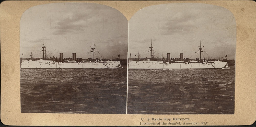 U.S. Battle Ship Baltimore.